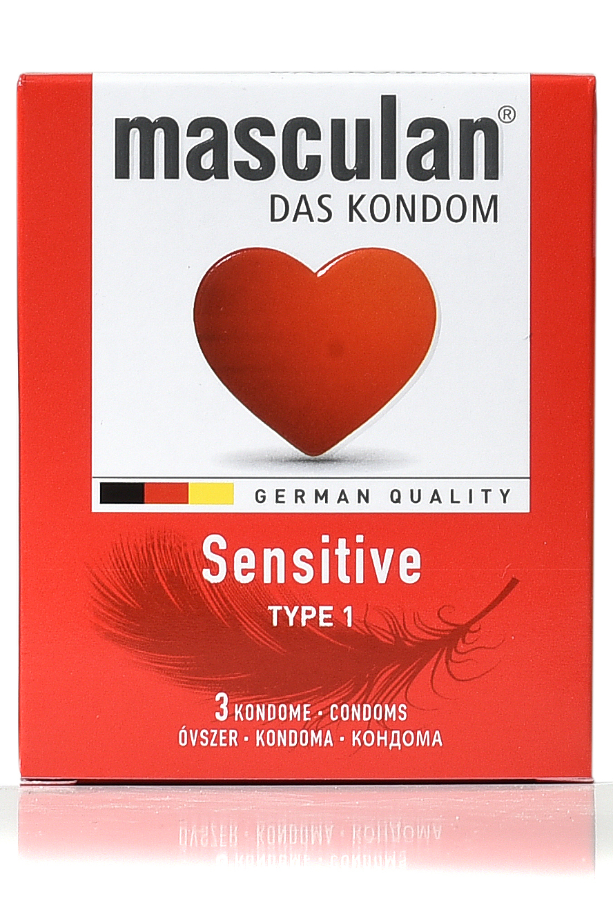 Masculan Sensitive kondomi pakovanje sa 3 kondoma